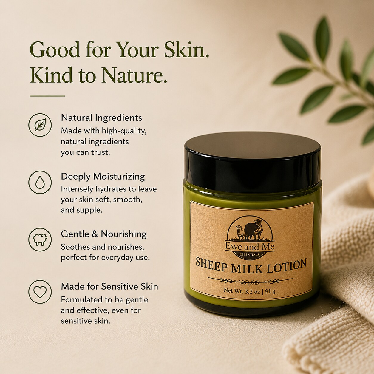 Good for your skin, kind to nature